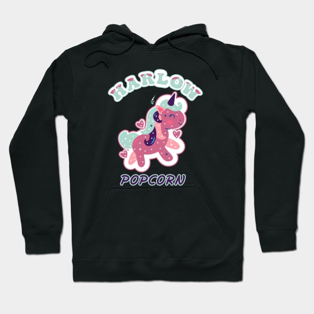 Harlow And Popcorn Funny Popcorn The Pony Hoodie by Selva_design14